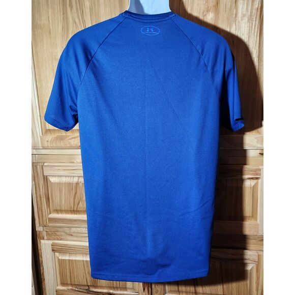 2 Under Armour HeatGear Shirts – Men’s Medium, Blue & Coral, Style 135156 - Picture 5 of 10